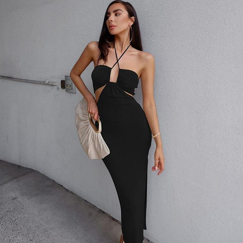 Sleeveless Backless Strap Long Maxi Dress