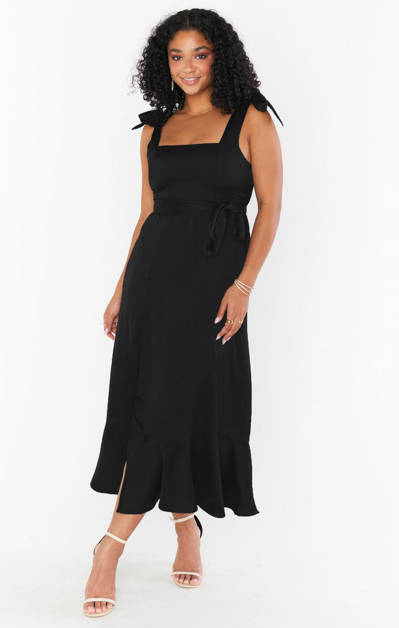 Adjustable Strap Square Neck Stylish Maxi Dress