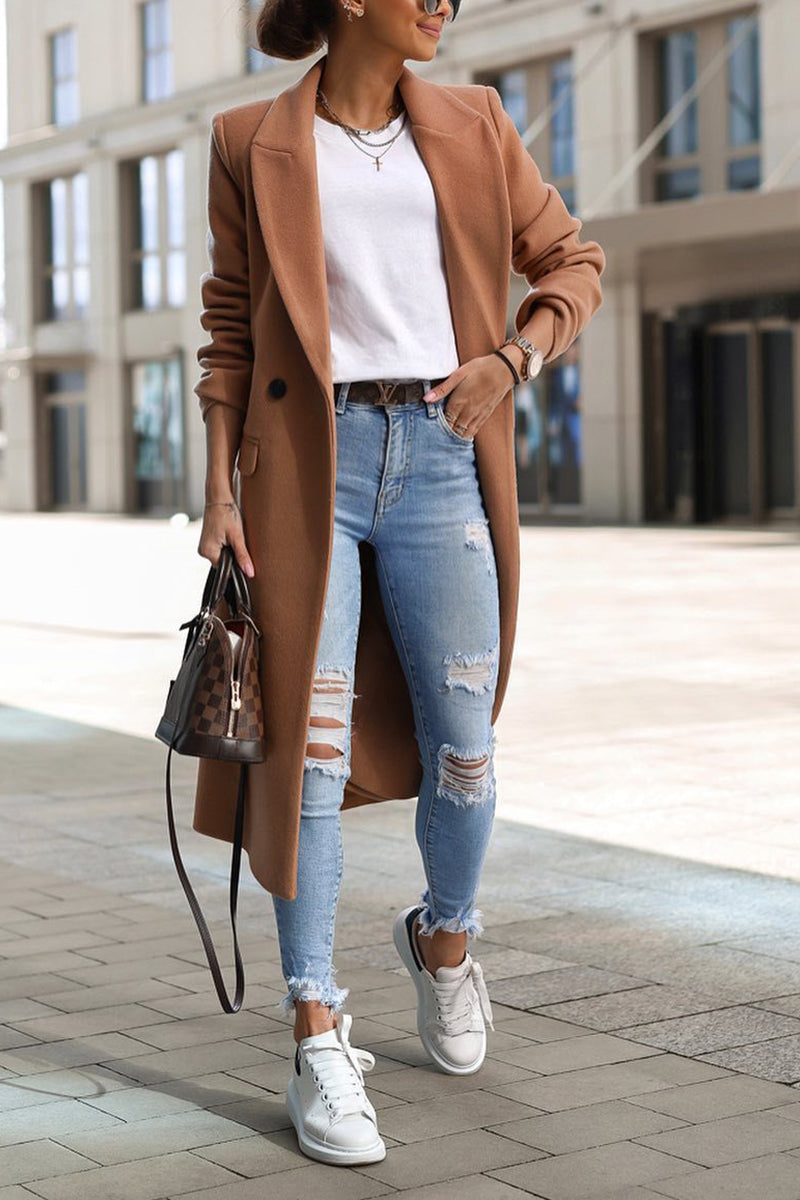 Ripped Raw Edge Skinny Jeans