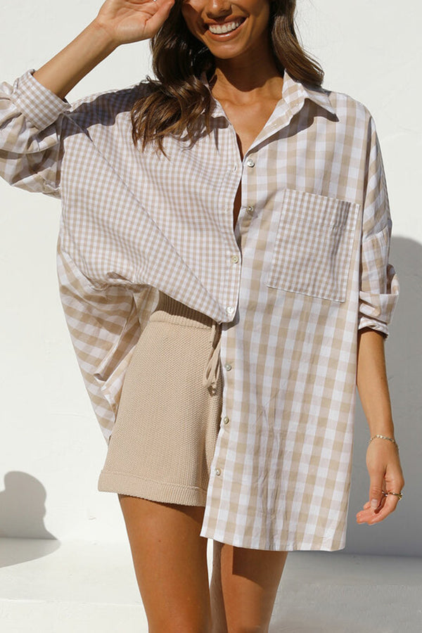 One Split Wonder Plaid Button Shirt