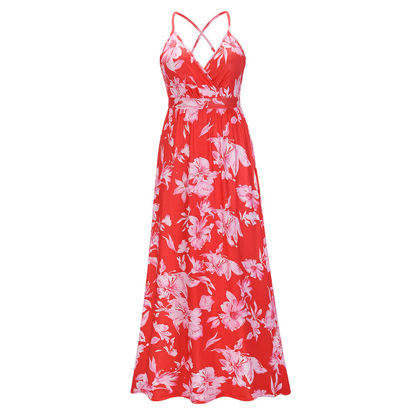 Spaghetti Strap Floral Maxi Dress