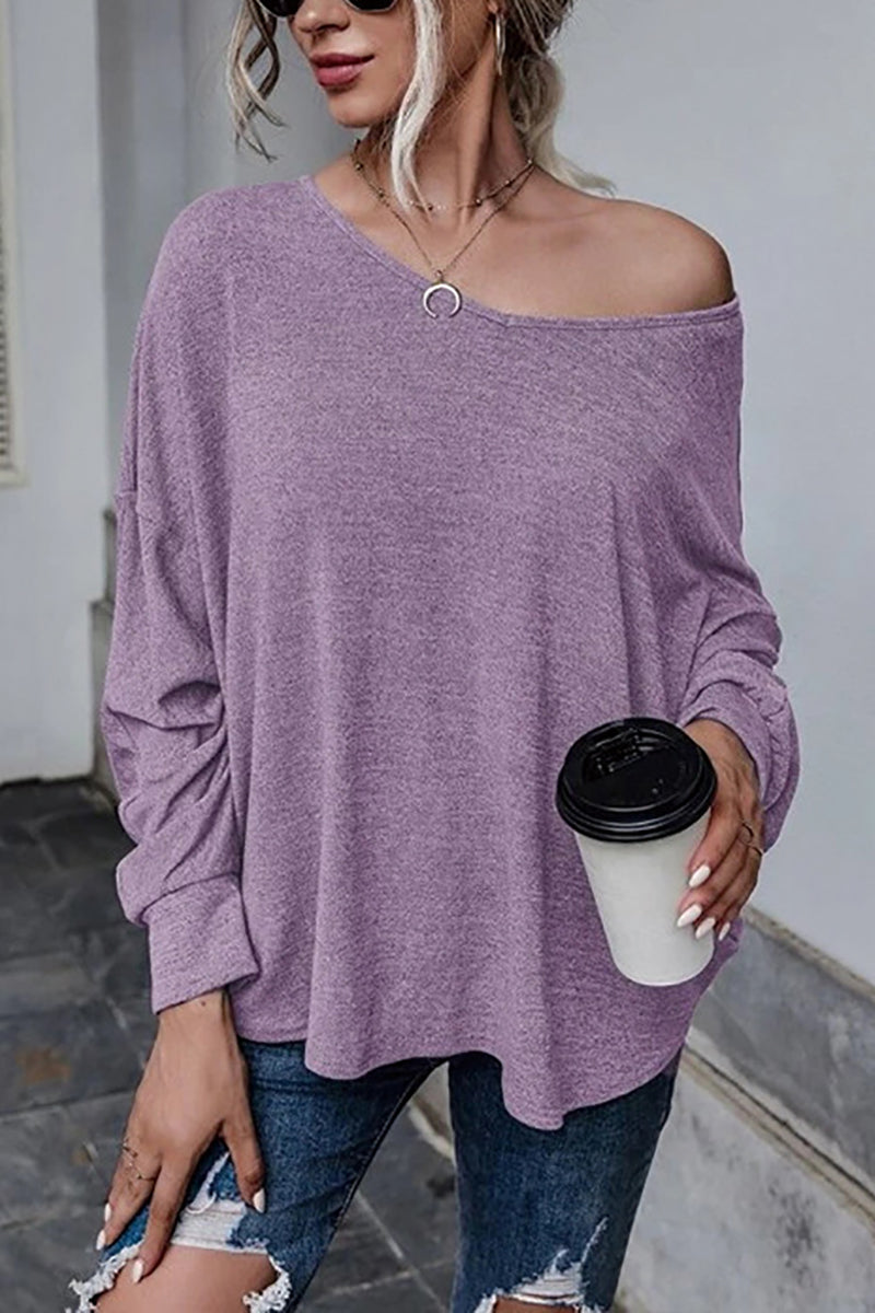 Tie Backless Long Sleeve Blouse