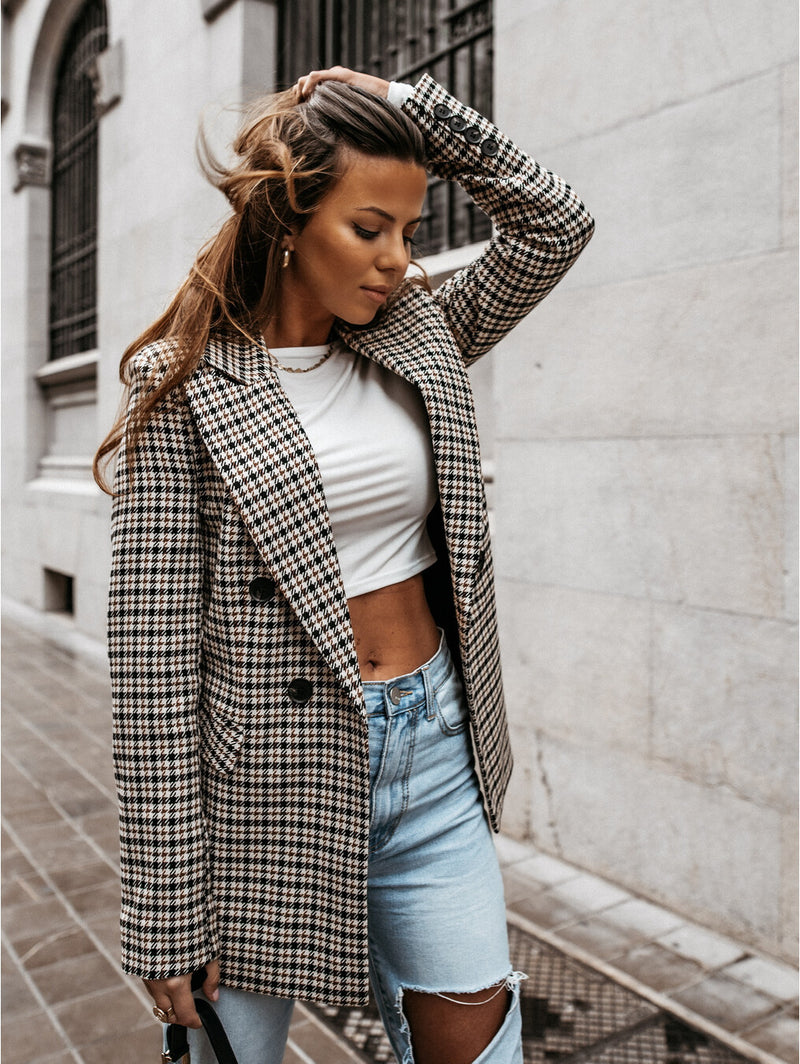 Casual Buttoned Long Sleeve Coat