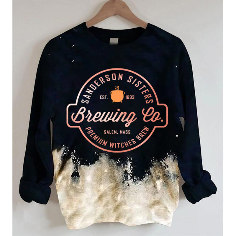 Crew Neck Letter Printed Sweatshirt