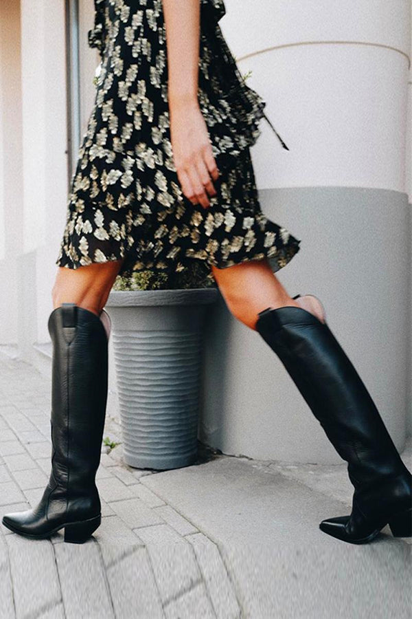 Over The Knee Western Boots