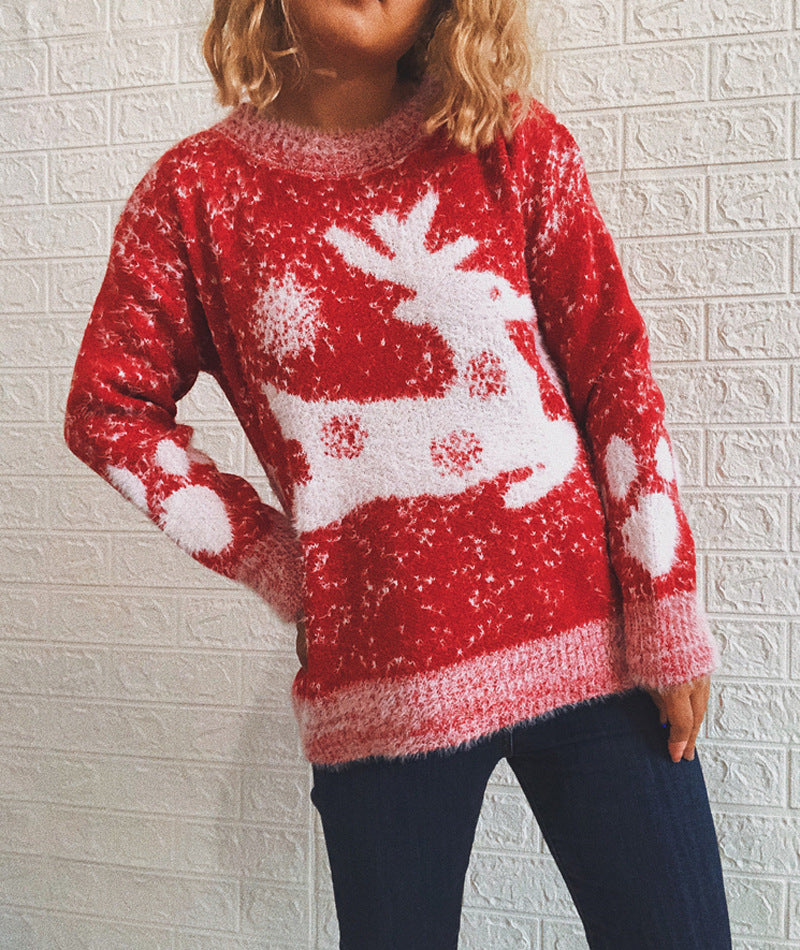 Casual Long Sleeve Xmas Sweater