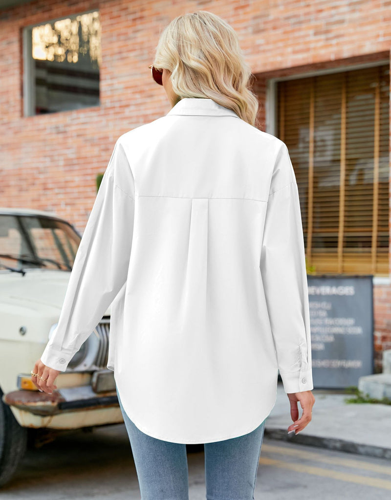 Turn Down Collar Long Sleeve Buttoned Solid Cardigan Shirt