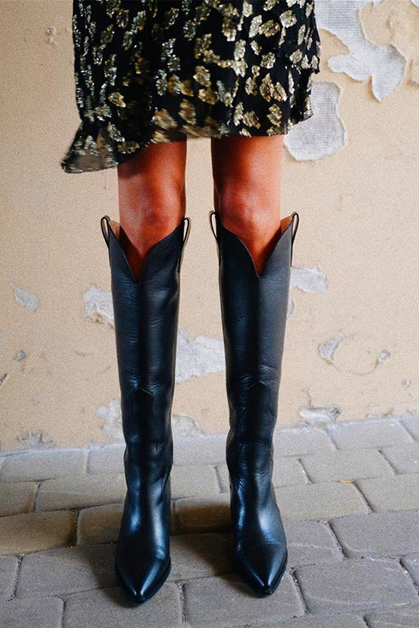 Over The Knee Western Boots