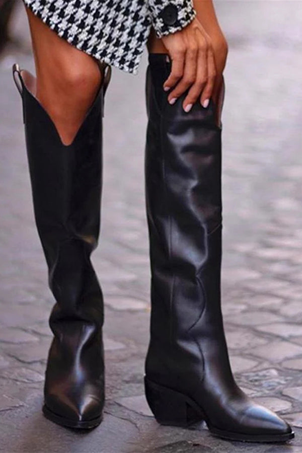 Over The Knee Western Boots