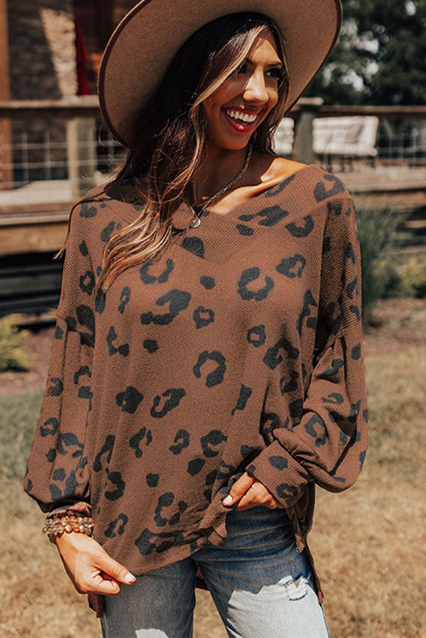 Loose Off Shoulder Long Sleeve Top