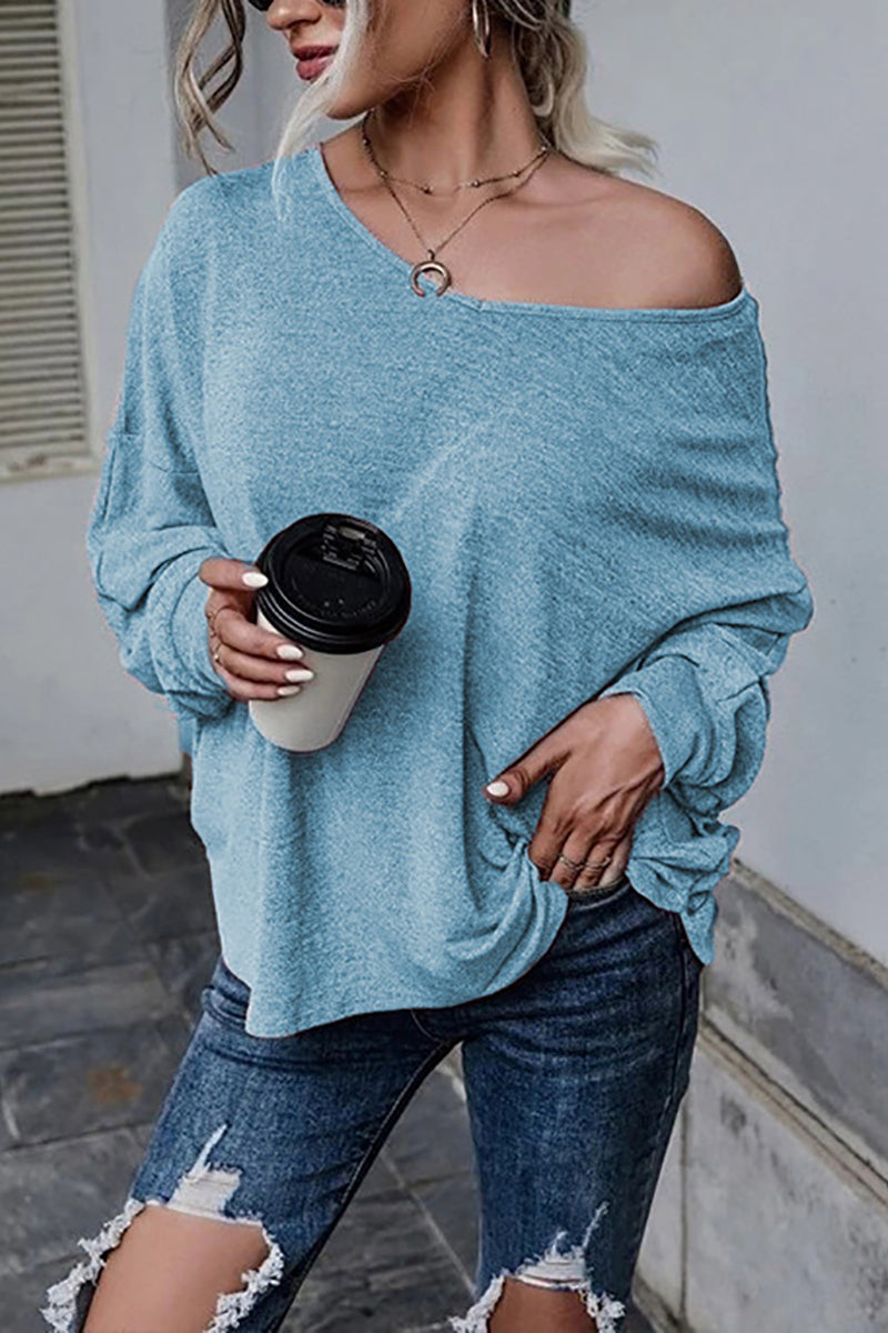 Tie Backless Long Sleeve Blouse