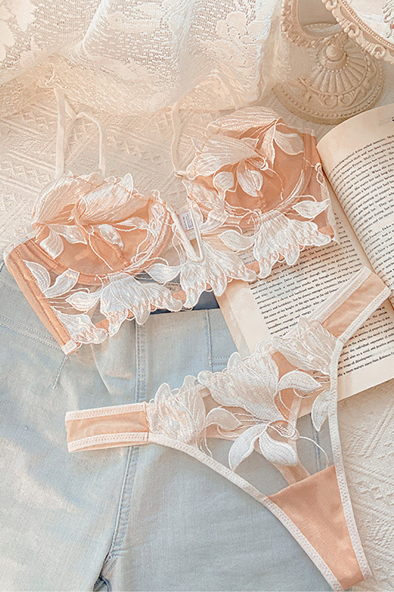 Floral Beauty Bra and Panty Set