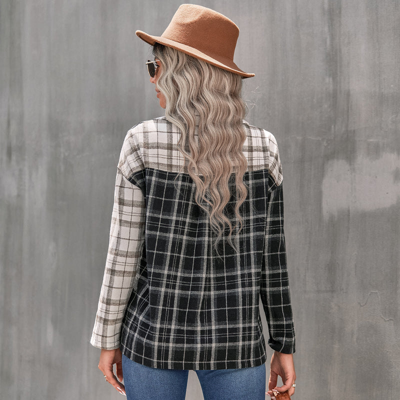 Long Sleeve Plaid Front Pocket Shirt