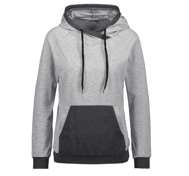 Hooded Stitching Sweatshirt - Landing Closet