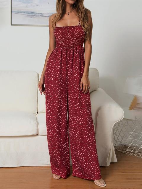 Polka Dot Printed Jumpsuit