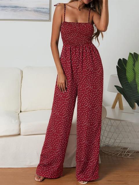 Polka Dot Printed Jumpsuit