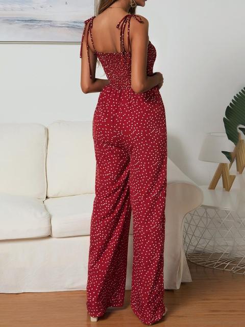 Polka Dot Printed Jumpsuit