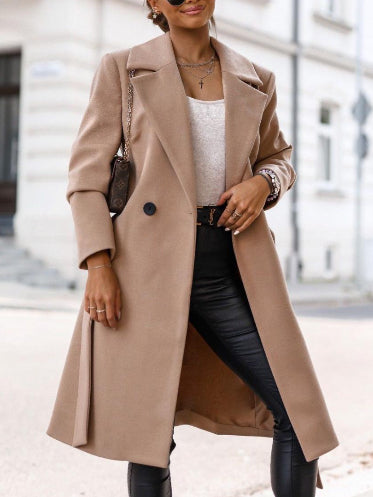 Open Front Lapel Collar Long Sleeve Long Velvet Jacket