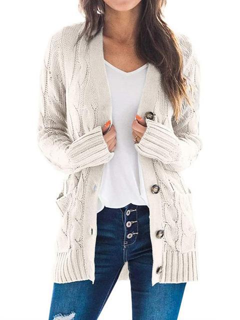 Casual Solid Loose Cardigan