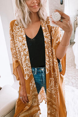 Ethnic Beach Kimono Cover Up