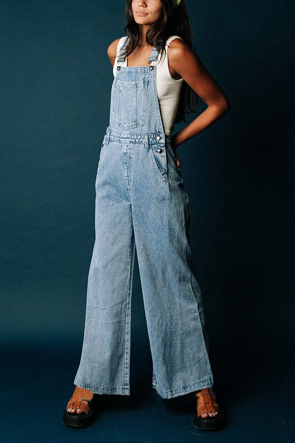 Throwback Denim Overalls