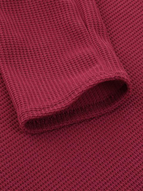 Solid Ribbed V-Neck Lightweight Sweaters