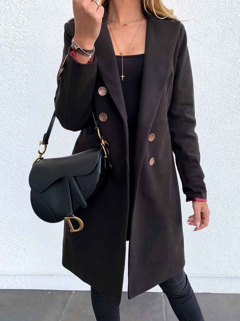 Long Sleeve Double Breasted Coat