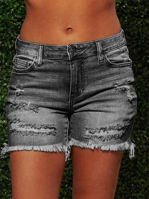 On-trend Ripped Denim Shorts