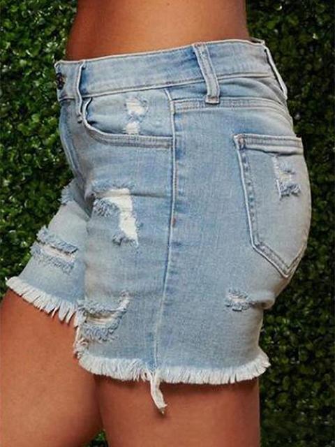 On-trend Ripped Denim Shorts