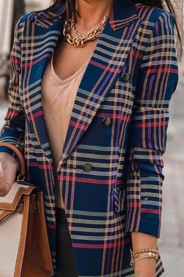 Tartan Button Down Blazer