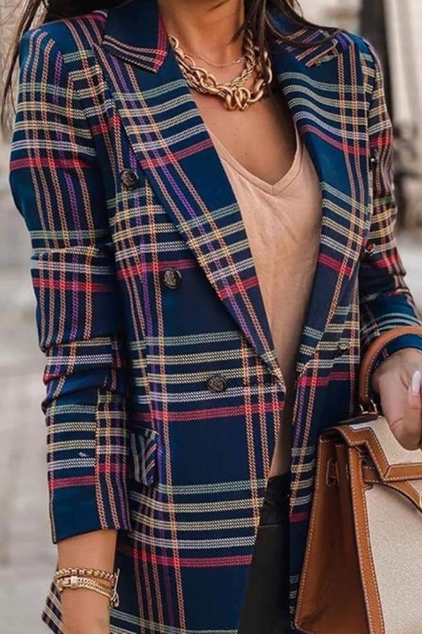 Tartan Button Down Blazer