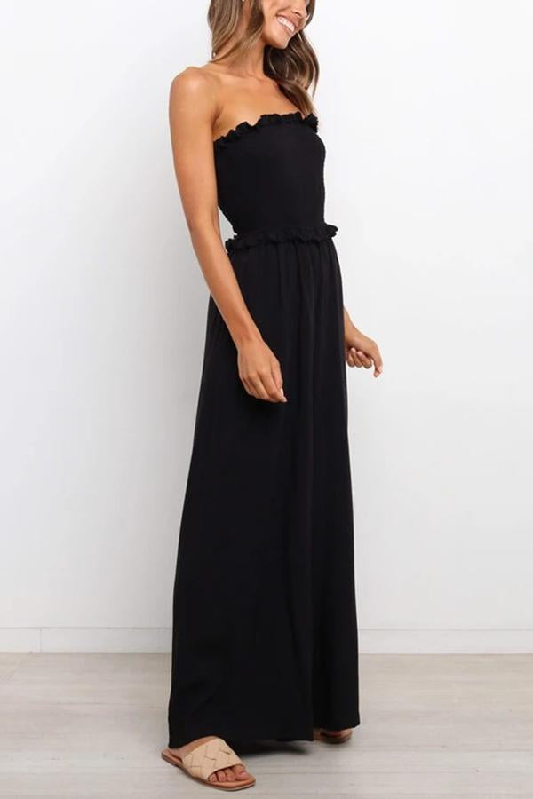 Count on Me Strapless Utility Jumpsuit