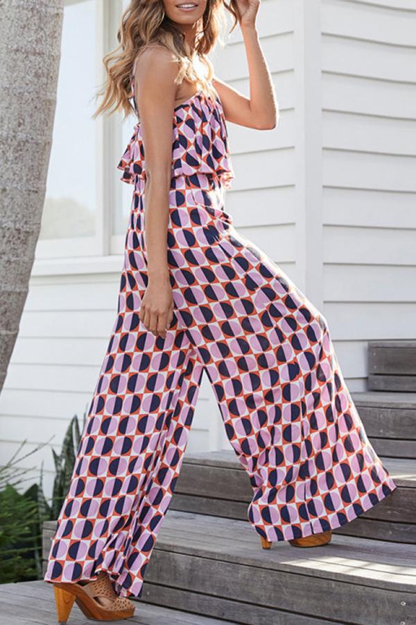 Love Buzz Halter Neck Wide Leg Jumpsuit