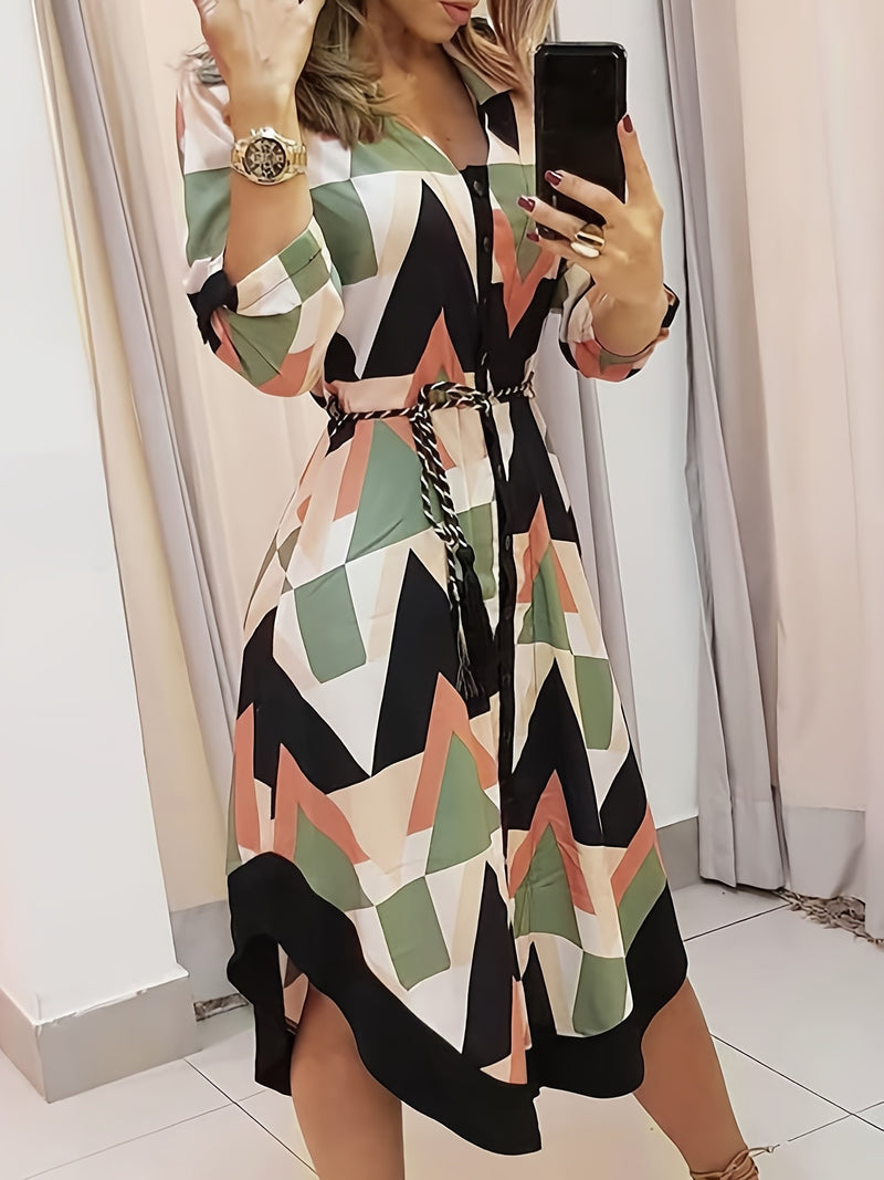 High Waist Fashion Ditsy Floral Print Slim Maxi Dress