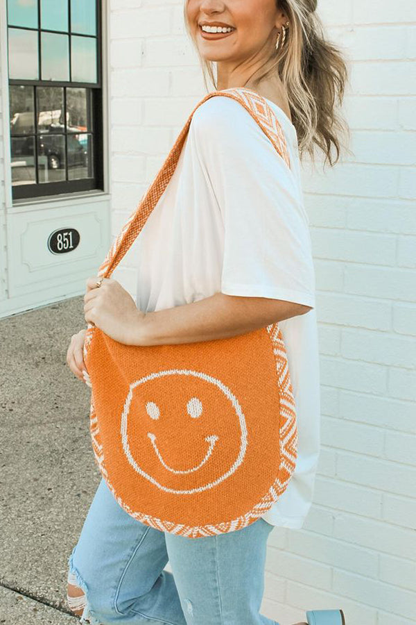 Smiley Aztec Woven Bag