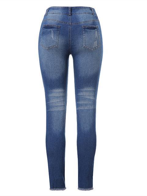 Cuffed Skinny Fit Jeans