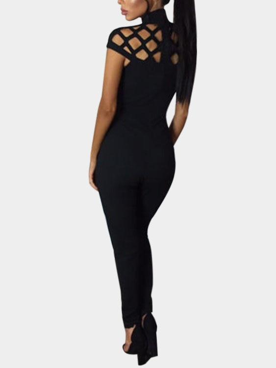 7/12 Hollow Design Perkins Neck jumpsuit - Landing Closet