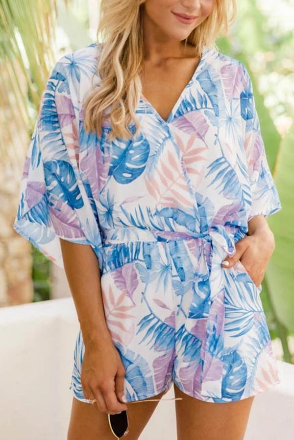 Meet Me In The Tropics Kimono Romper