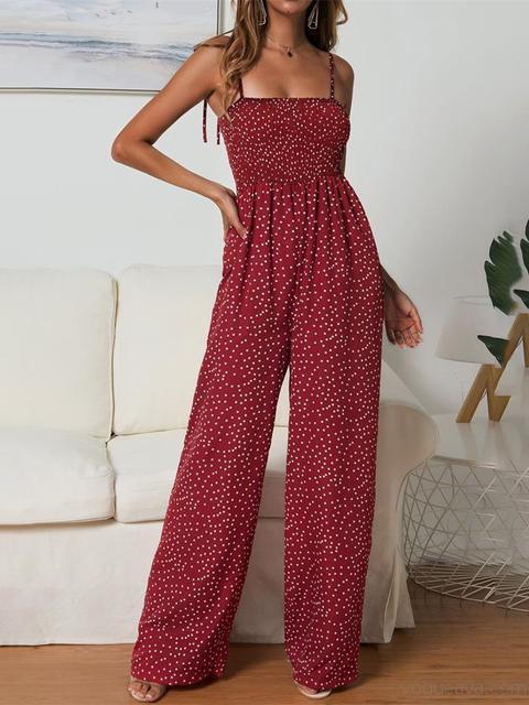 Polka Dot Printed Jumpsuit