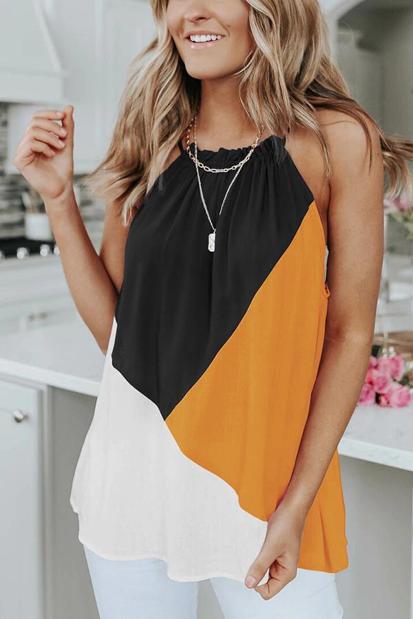 Amazing Colorblock Halter Tank