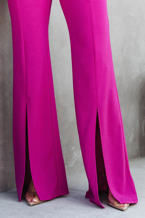 High Waist Split Hem Pants