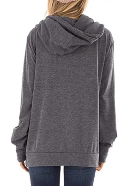 Faith Printed Drawstring Hooded Sweatshirt