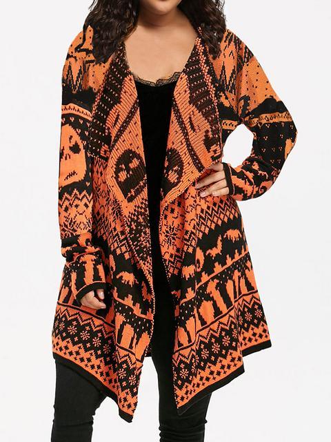 Halloween Skull Knitted Cardigan