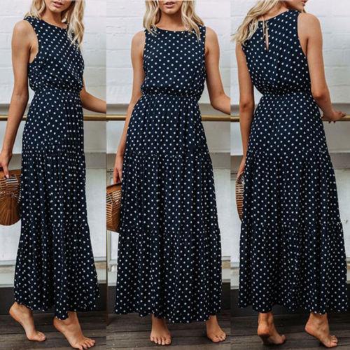 Boho Loose Sleeveless Maxi Dress