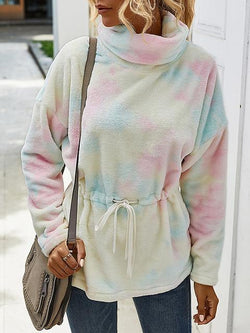 Tie Dye Fleece Sweatshirt Hoodies