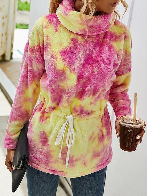 Tie Dye Fleece Sweatshirt Hoodies