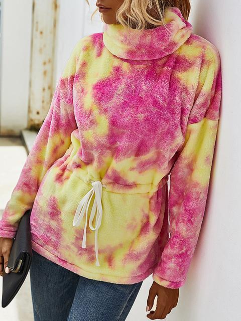 Tie Dye Fleece Sweatshirt Hoodies