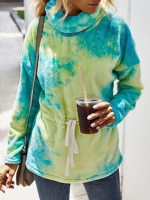 Tie Dye Fleece Sweatshirt Hoodies