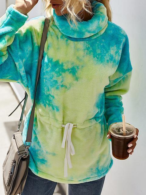 Tie Dye Fleece Sweatshirt Hoodies