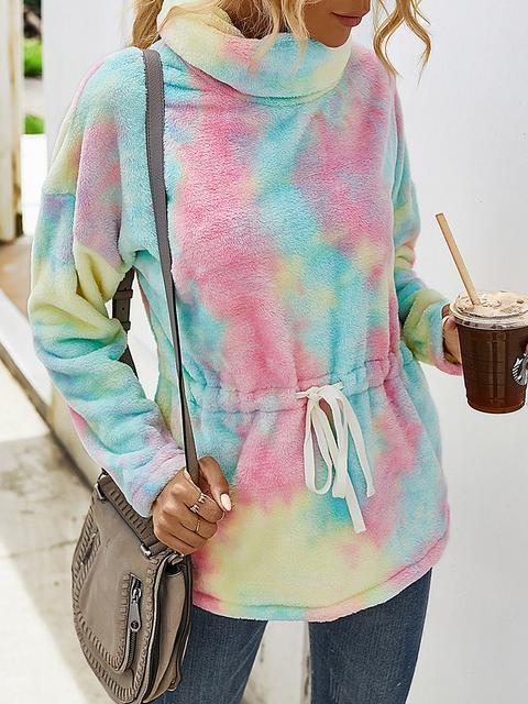 Tie Dye Fleece Sweatshirt Hoodies